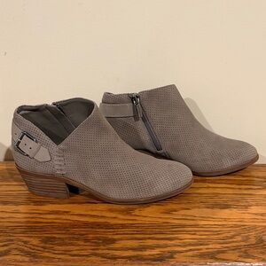 Vince Camuto Parveen Greystone Perforated Ankle Booties